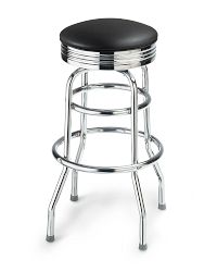 Upholstered Diner Stool
