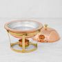 Williams Sonoma Copper Round Chafing Dish, 2-Qt.