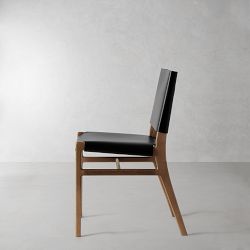 Stratton Leather Slung Dining Side Chair