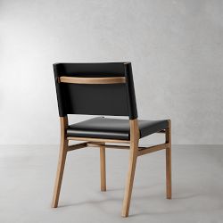 Stratton Leather Slung Dining Side Chair