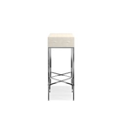 Faux Shagreen Console Table, Cream (53&quot;)