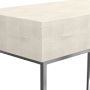 Faux Shagreen Console Table, Cream (53&quot;)