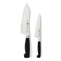 Zwilling J.A. Henckels Four Star Santoku &amp; Prep Knives, Set of 2