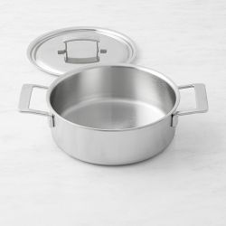 Demeyere Industry Stainless-Steel Deep Saut&#233; Pan, 4-Qt.