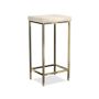 Faux Shagreen Accent Table, Cream (12&quot;)
