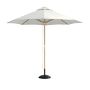 10' Round Outdoor Larnaca Teak Umbrella