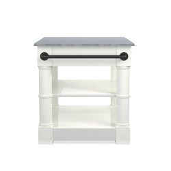 Barrelson Single Kitchen Island with Italian Basalt Top (49&quot;)