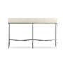 Faux Shagreen Console Table, Cream (53&quot;)