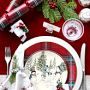 Snowman Salad Plates, Set of 4