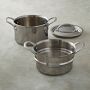 Williams Sonoma Signature Thermo-Clad&#8482; Stainless-Steel Steamer Multipot, 4-Qt.