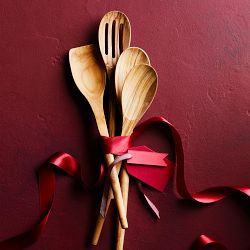 Williams Sonoma Olivewood Spoons, Set of 4