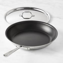 All-Clad D3&#174; Triply Stainless-Steel Nonstick Covered Fry Pan, 12&quot;