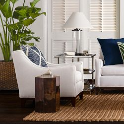 Pen Shell Hexagon Side Table (13&quot;)