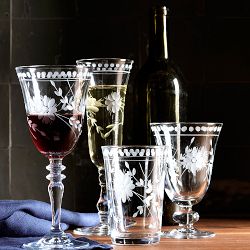 Vintage Etched Glassware Collection