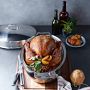 All Clad Stainless-Steel Covered Oval Roasting Pan with Rack