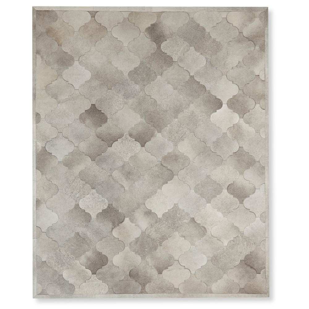 Pieced Gate Hide Rug