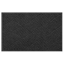 Waterhog Diamond All Weather Rug 2x3 Charcoal