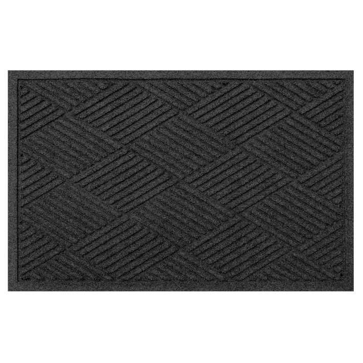 Waterhog Diamond All Weather Rug 2x3 Charcoal