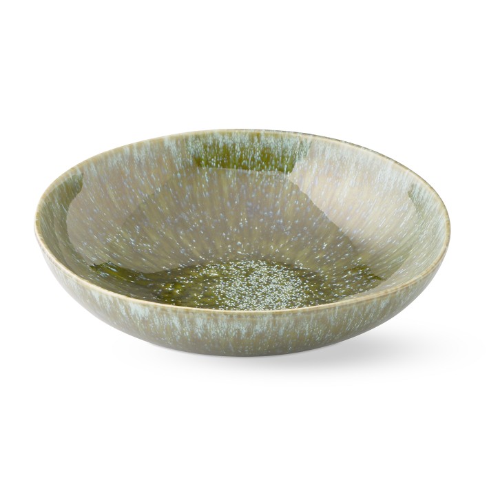1 Cyprus Reactive Glaze Pasta Bowl, green