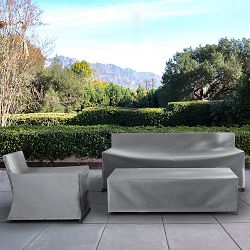 San Clemente Chaise Cover, Grey