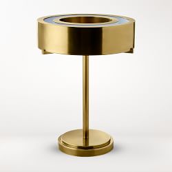 Upton LED Table Lamp, Antique Brass