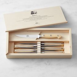 Berti Intero Steak Knives, Set of 6, Cream