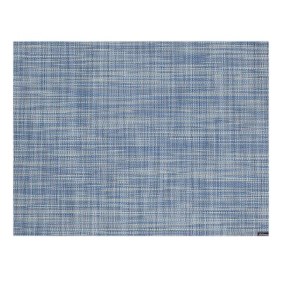 Chilewich Mini Basketweave Placemats, Set of 4, Chambray