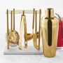 Gold Bar Tools Set with Cocktail Shaker