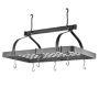 Enclume Steel Grande Cuisine Pot Rack, Hammered Steel