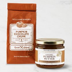 Williams Sonoma Pumpkin Chocolate Chunk Quick Bread & Caramel Pumpkin Butter