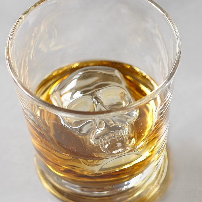 Novelty Ice Mould, set of 2, Skull