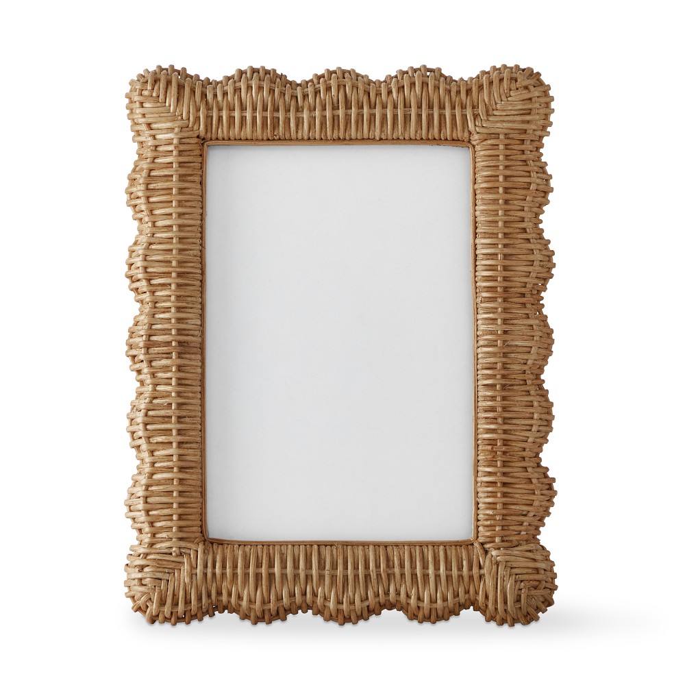 AERIN x Williams Sonoma Home Wicker Scalloped Gallery Frame