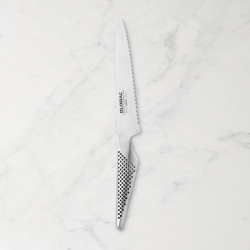 Global Classic Serrated Utility Knife, 6