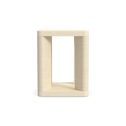 Costa Mesa Side Table, Raffia, Natural