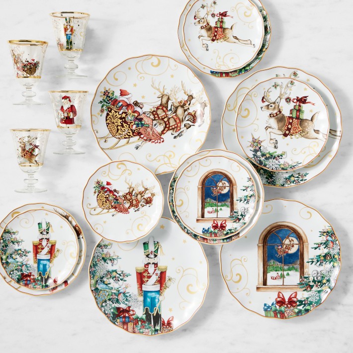 'Twas the Night Before Christmas 16-Piece Set with Goblets