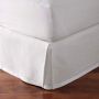 Signature Linen Bedskirt, Queen 14", White
