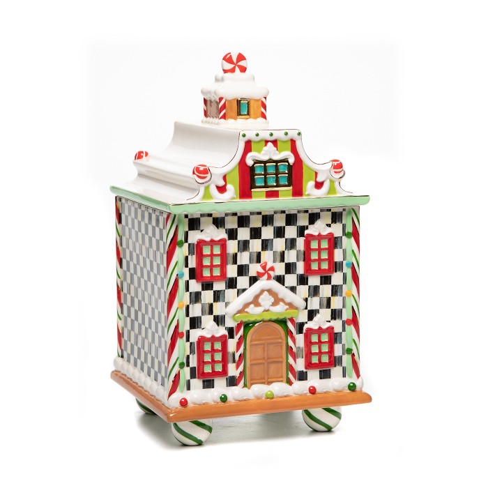 Mackenzie-Childs Candy Cottage Canister, Estate