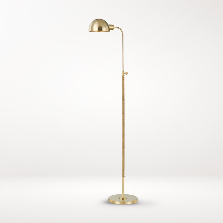 Barlowe Floor Lamp, Aged Brass