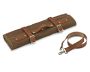 Town Cutler Canvas & Leather Knife Roll, Brown