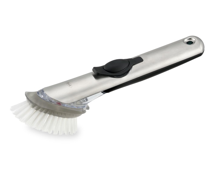 OXO Stainless-Steel Soap Dispensing Dish Brush