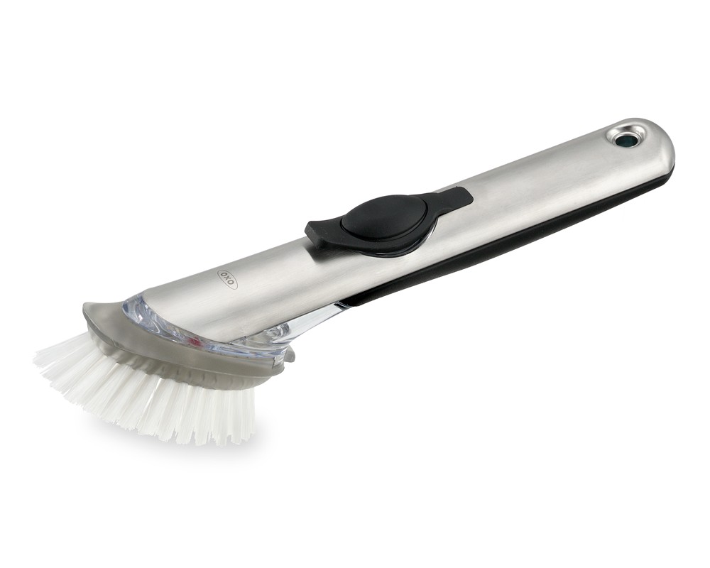 OXO Stainless-Steel Soap Dispensing Dish Brush