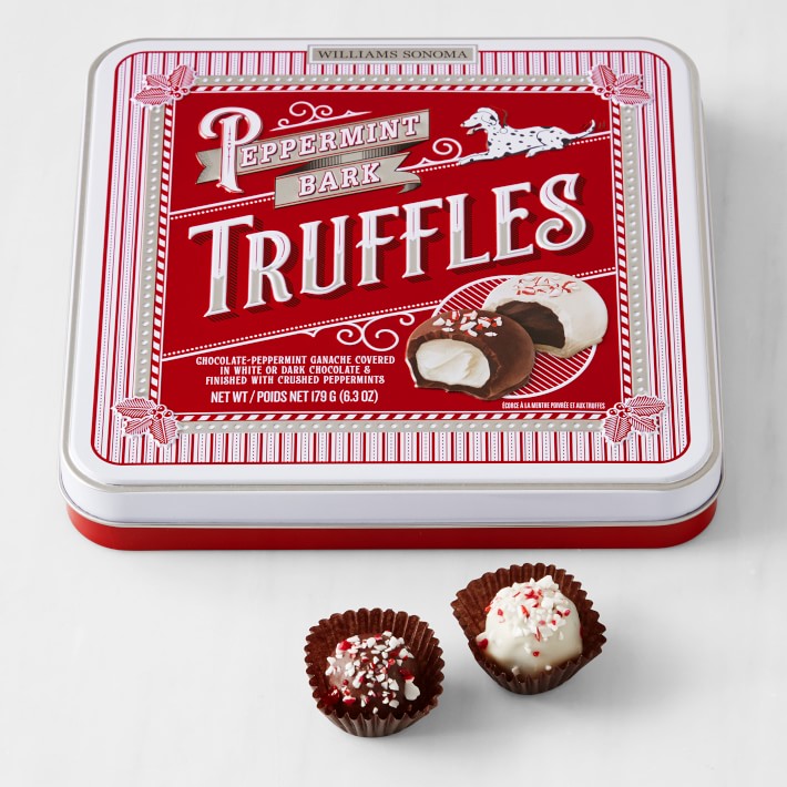 Williams Sonoma Peppermint Bark Truffles