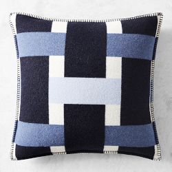 Lesina Merino Wool Pillow Cover, Navy