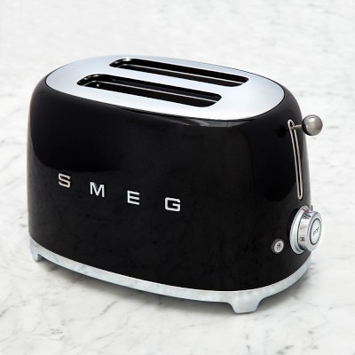 Smeg 2 Slice Toaster, Black