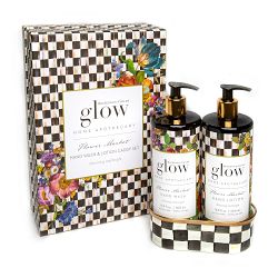 Mackenzie-Childs Flower Market Soap & Lotion Caddy Set