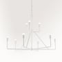 Trilling White Gesso Chandelier