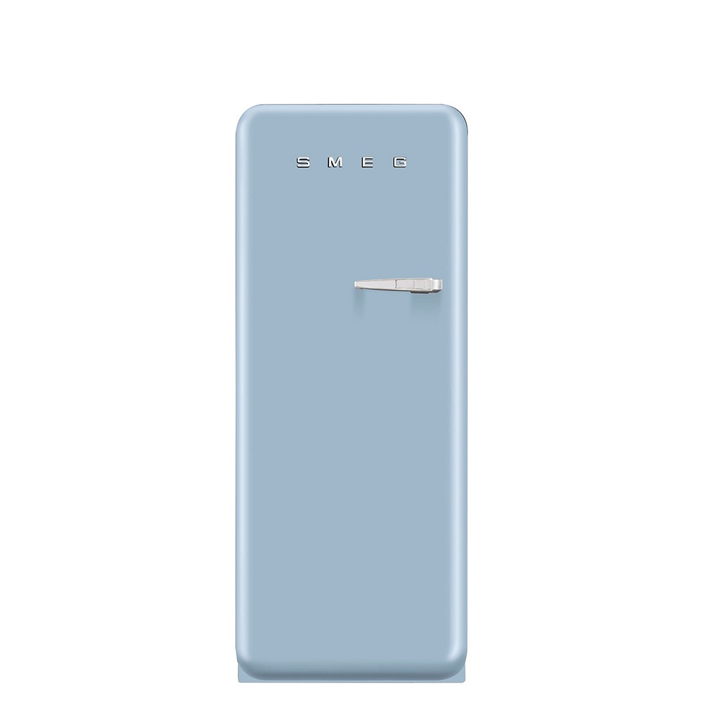 SMEG 50's Style Retro FAB 28 Refrigerator with Ice Compartment, Blue, Left Hinge