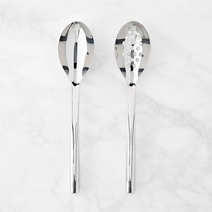 Williams Sonoma Signature Stainless Steel Spoons, Set of 2