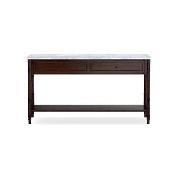 Hampstead Console Table, Honey, Marble