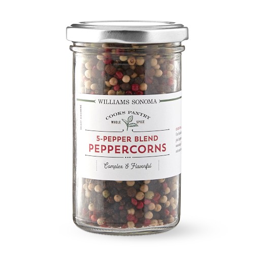 Five Pepper Blend Peppercorns, Set of 2